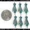 Verdigris Finished Brass Hand Connectors - Set of Six - V-2C15